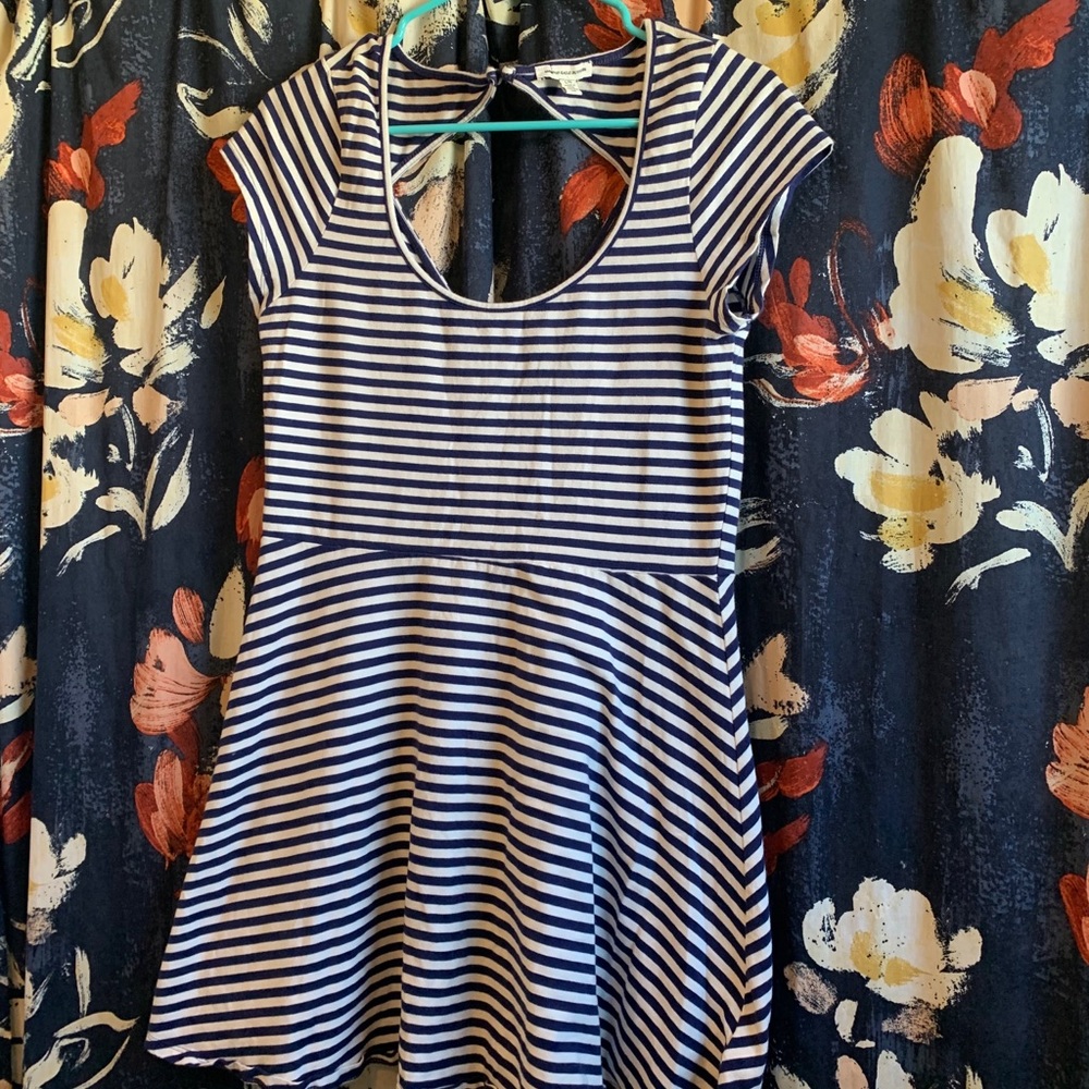 American eagle striped skater dress